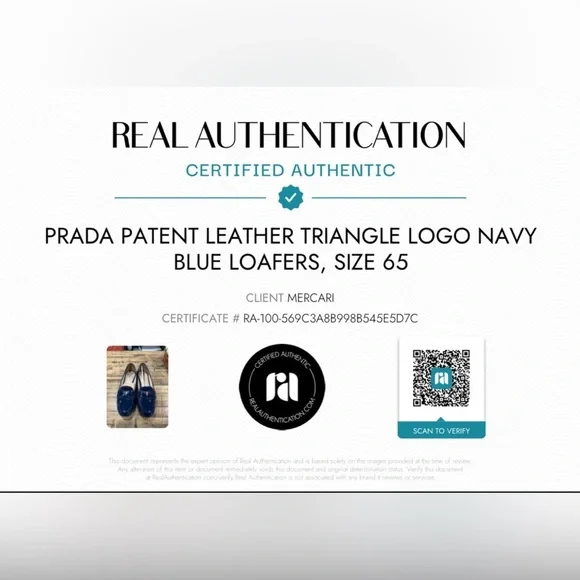 Authentic Prada Glossy Patent leather Navy Loafers - Picture 11 of 12